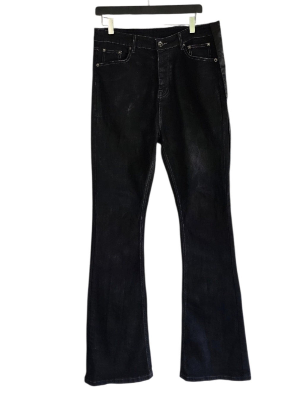 Rick Owens 32 drkshdw Pants Detroit Cut Black Jeans Denim Luxury Streetwear